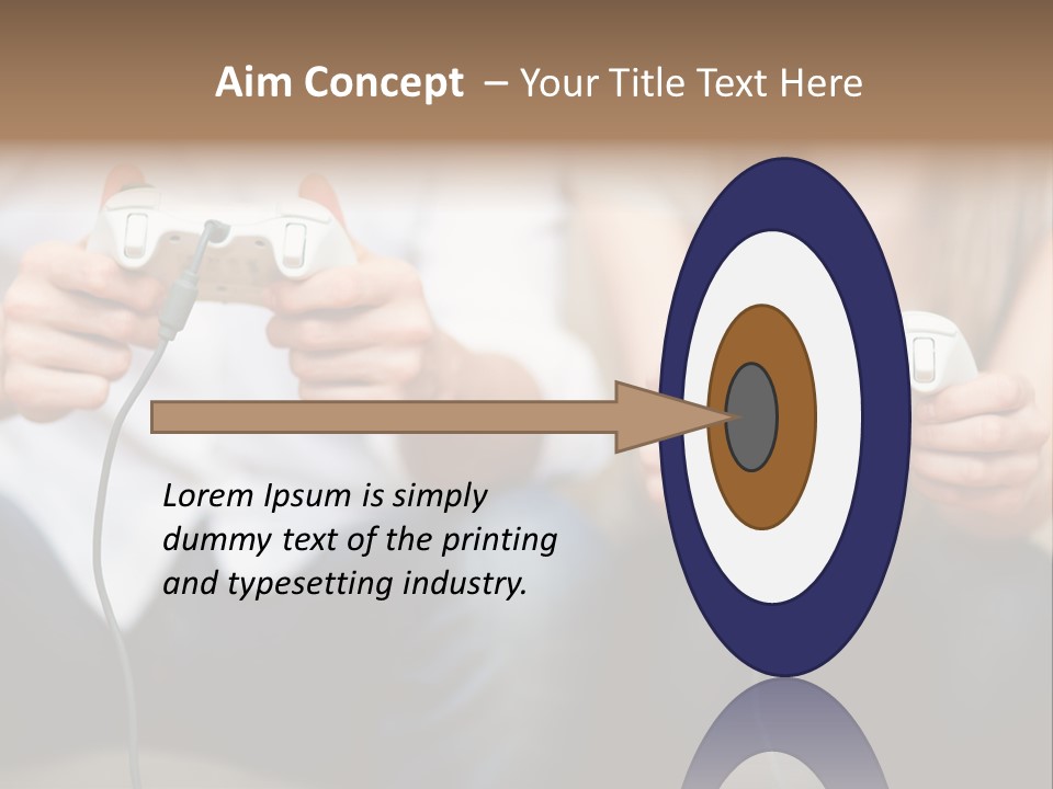 Indoors Victory Technology PowerPoint Template