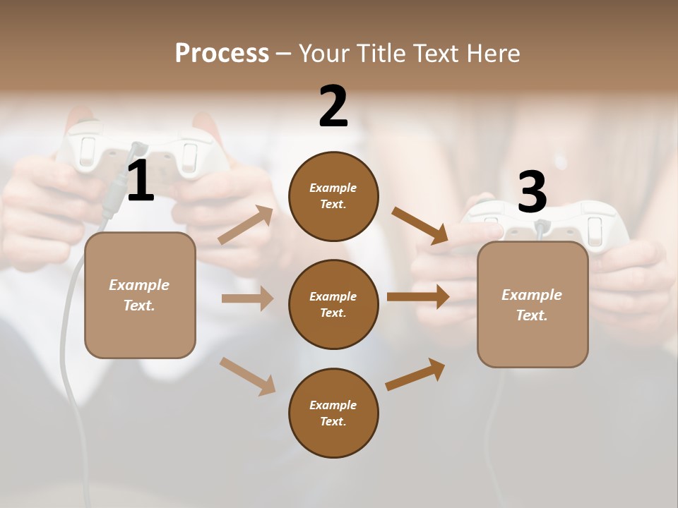 Indoors Victory Technology PowerPoint Template