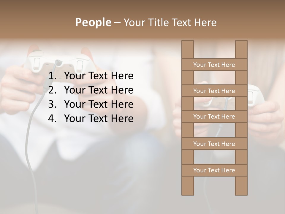 Indoors Victory Technology PowerPoint Template