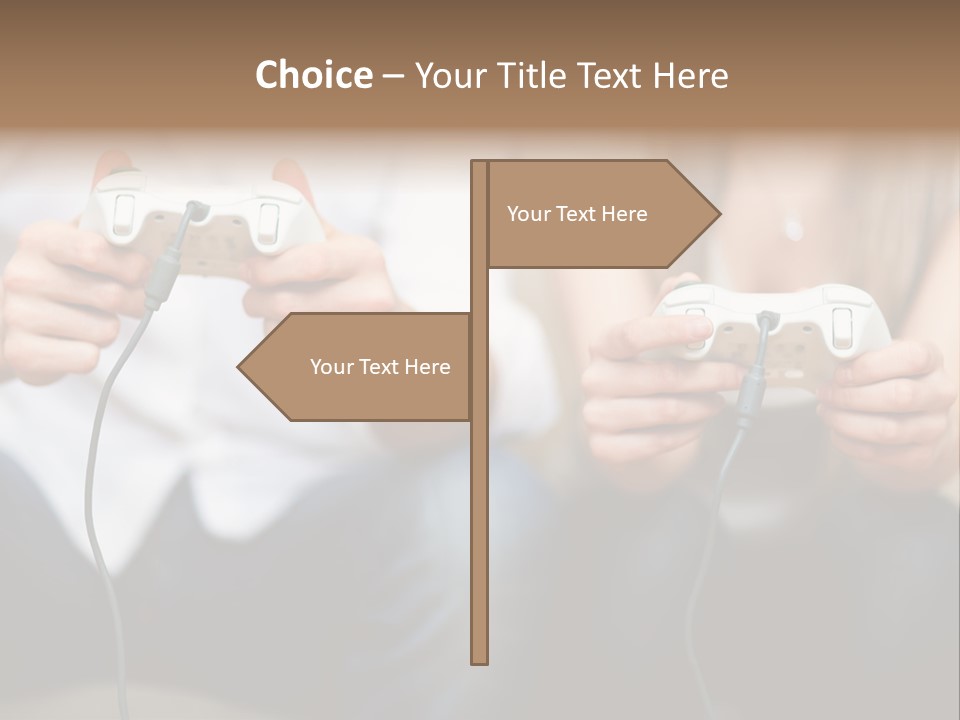 Indoors Victory Technology PowerPoint Template