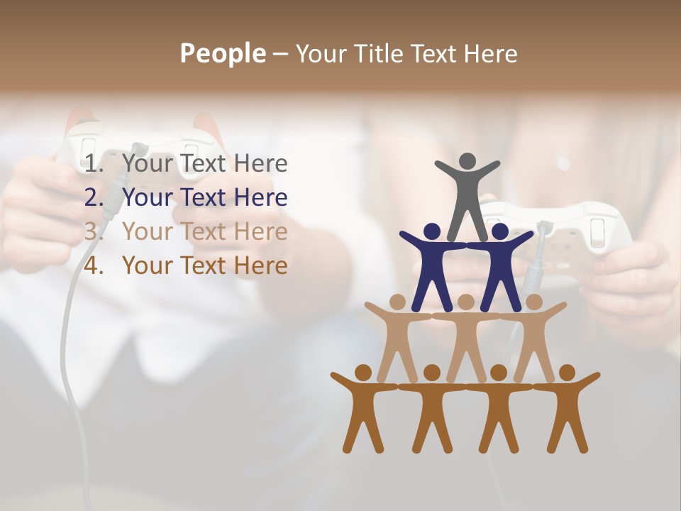 Indoors Victory Technology PowerPoint Template