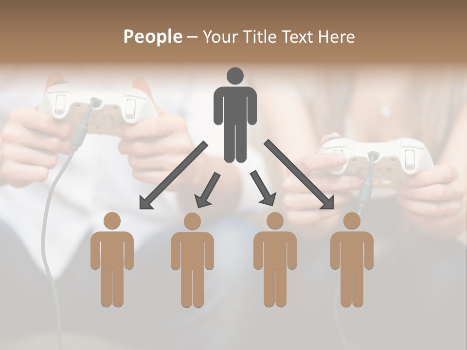 Indoors Victory Technology PowerPoint Template