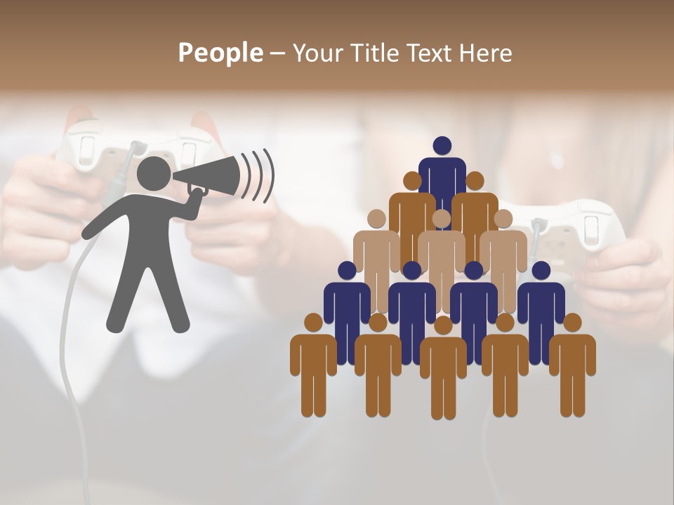 Indoors Victory Technology PowerPoint Template