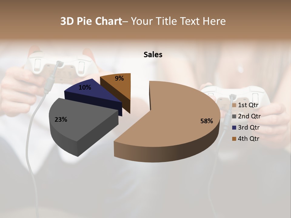 Indoors Victory Technology PowerPoint Template