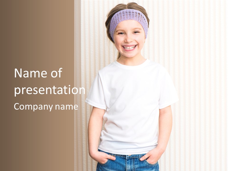 Clothing Lifestyle Kid PowerPoint Template