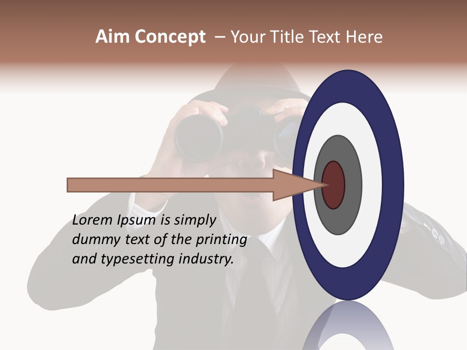 Viewpoint Hold Marketing PowerPoint Template