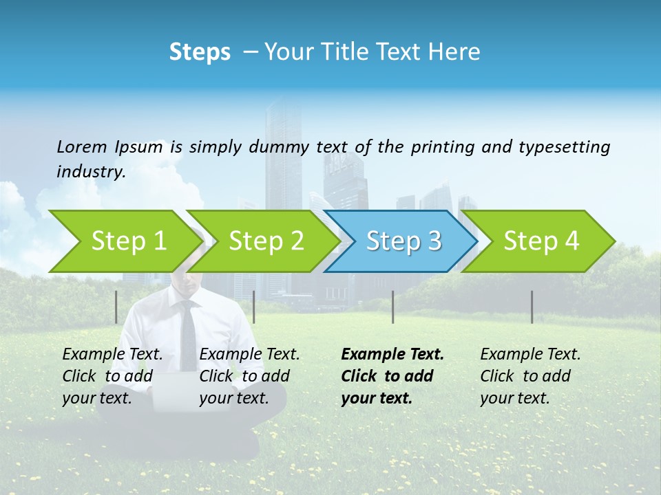 Mobile Leisure Cloud PowerPoint Template