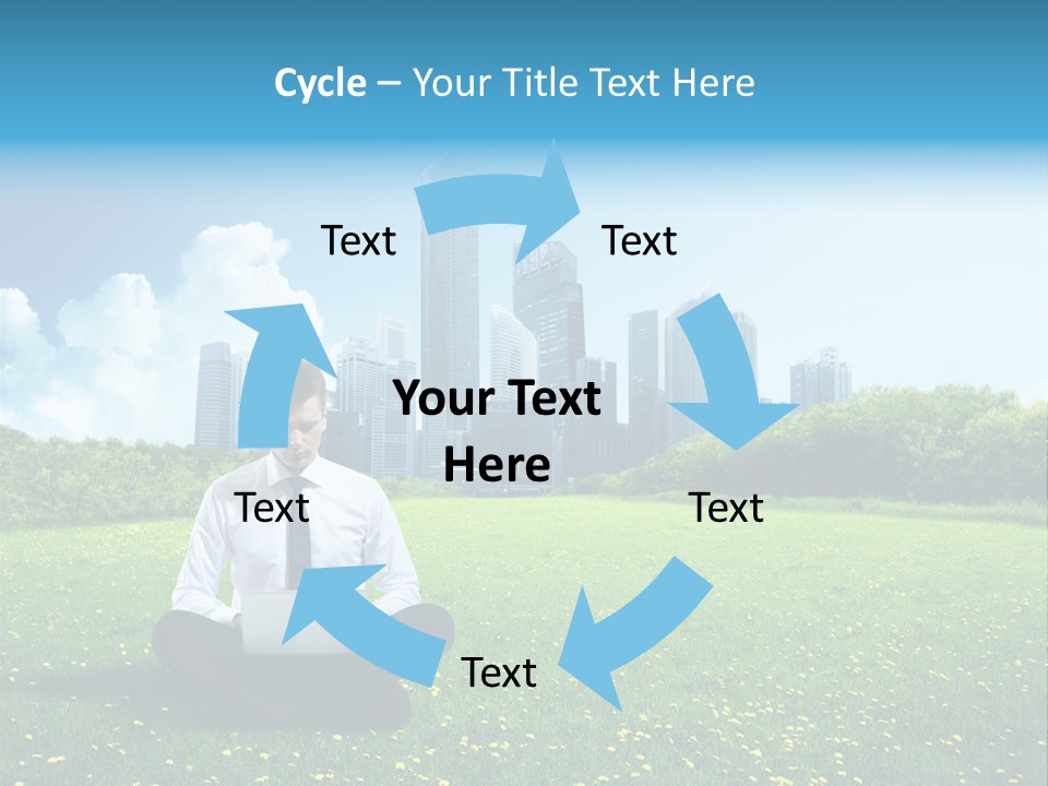 Mobile Leisure Cloud PowerPoint Template