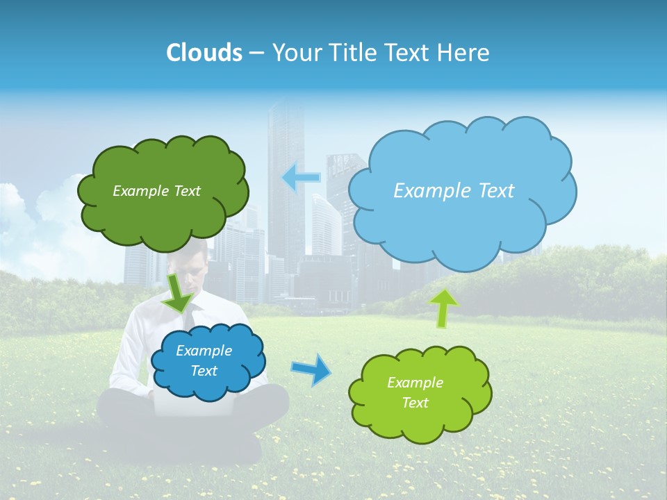 Mobile Leisure Cloud PowerPoint Template