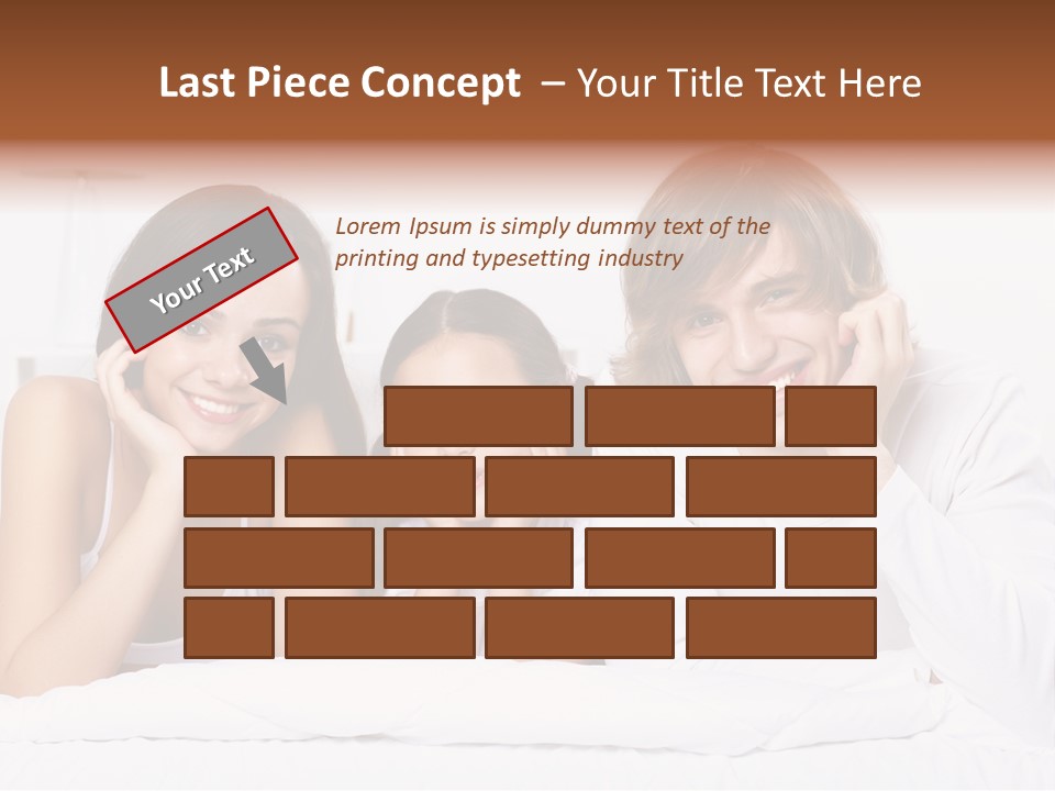 Caucasian Joy Day PowerPoint Template