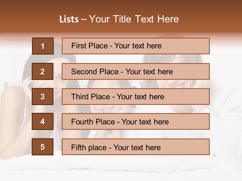 Caucasian Joy Day PowerPoint Template
