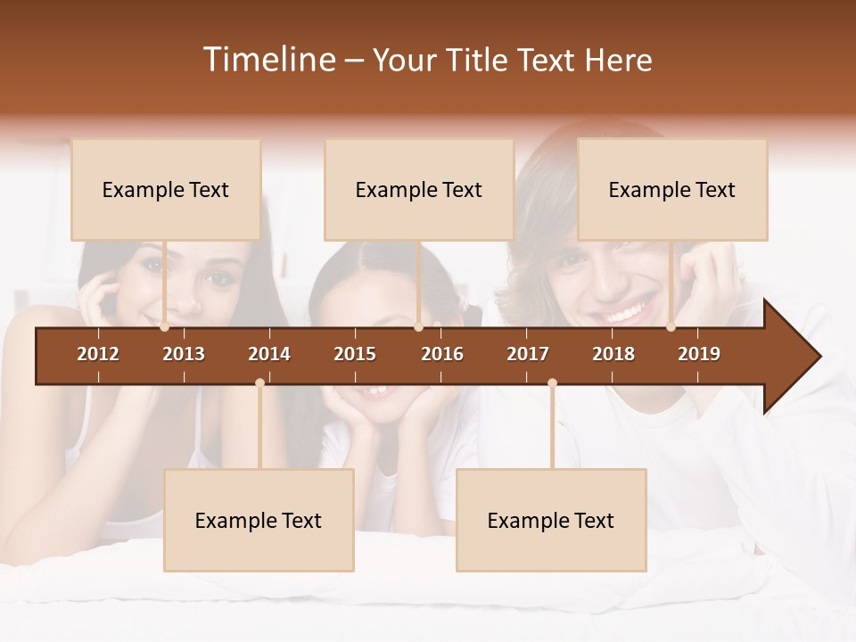 Caucasian Joy Day PowerPoint Template