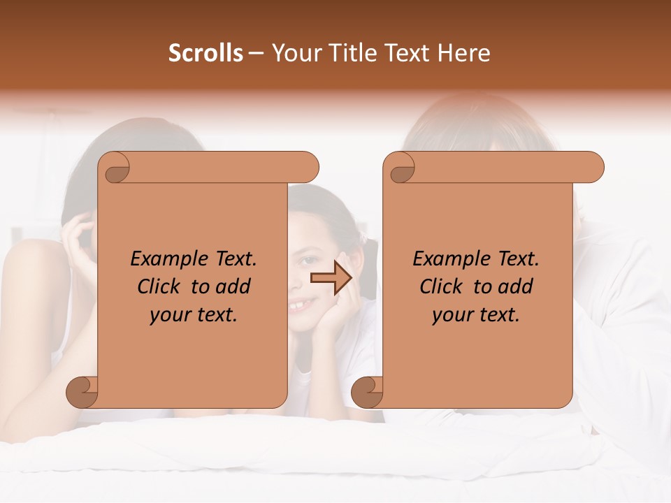 Caucasian Joy Day PowerPoint Template