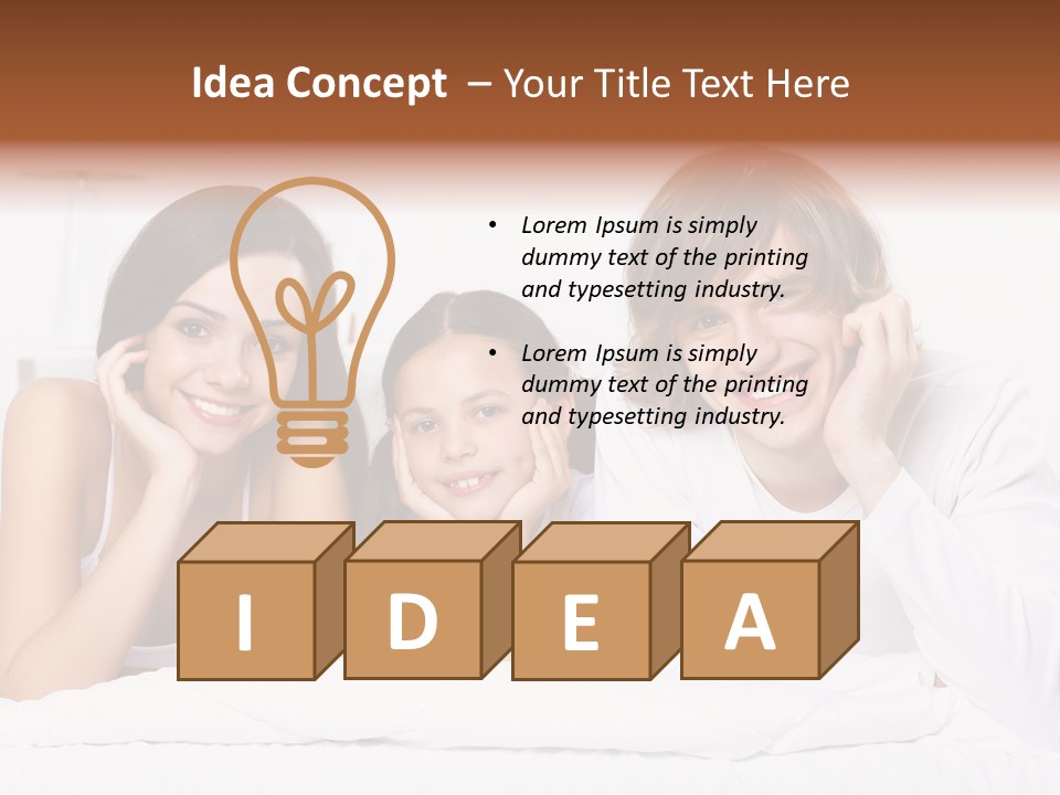 Caucasian Joy Day PowerPoint Template