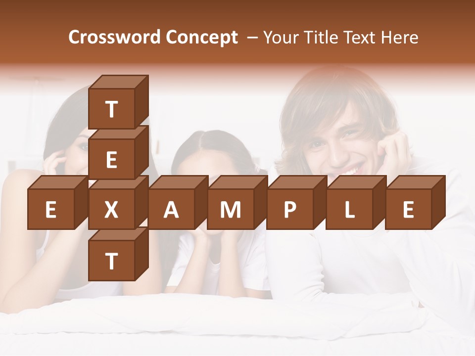 Caucasian Joy Day PowerPoint Template