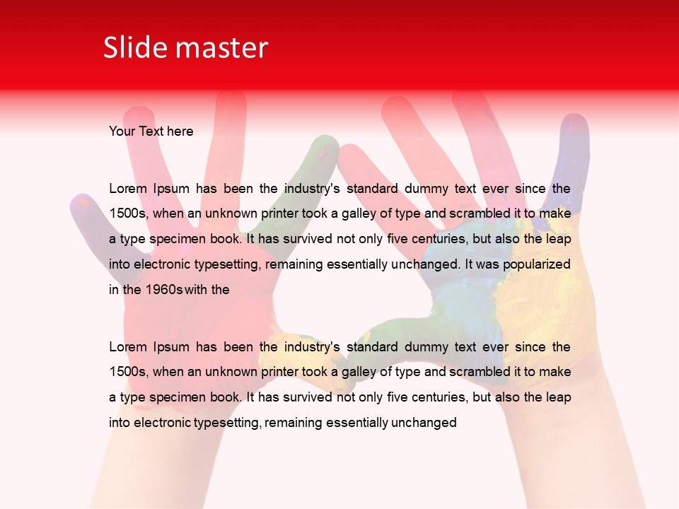 Craft Fingers Cute PowerPoint Template