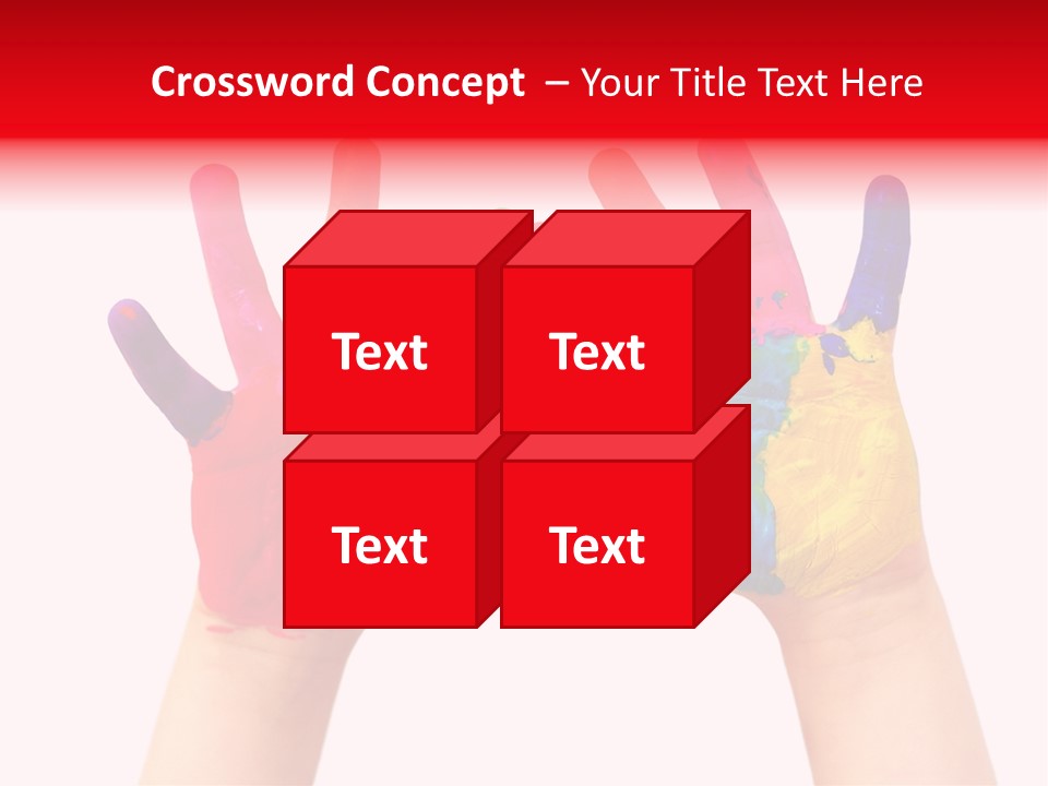 Craft Fingers Cute PowerPoint Template