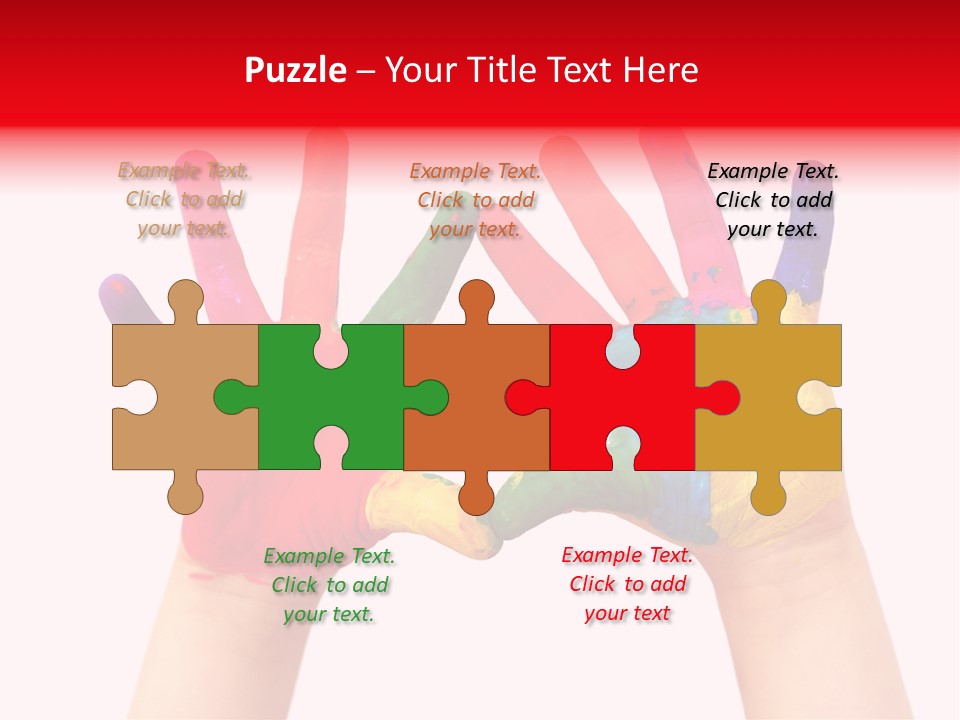 Craft Fingers Cute PowerPoint Template