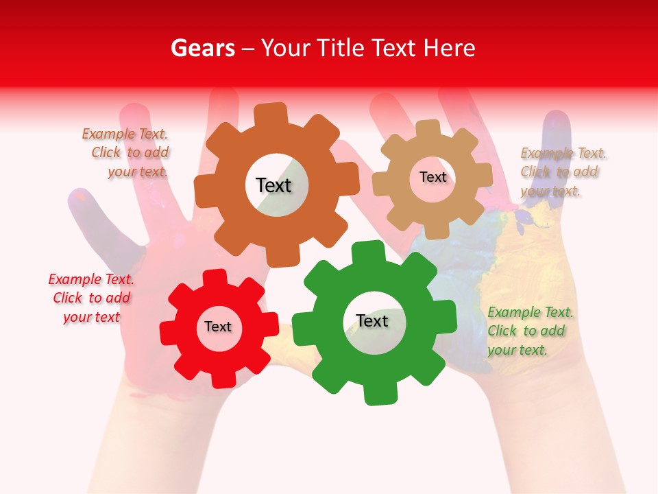 Craft Fingers Cute PowerPoint Template