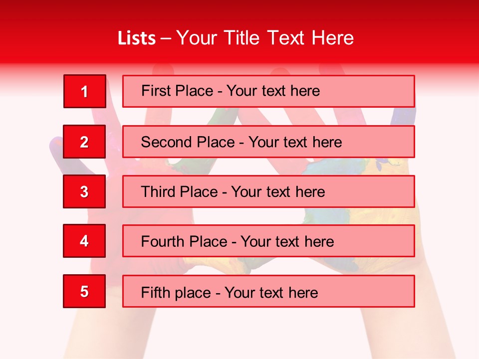 Craft Fingers Cute PowerPoint Template