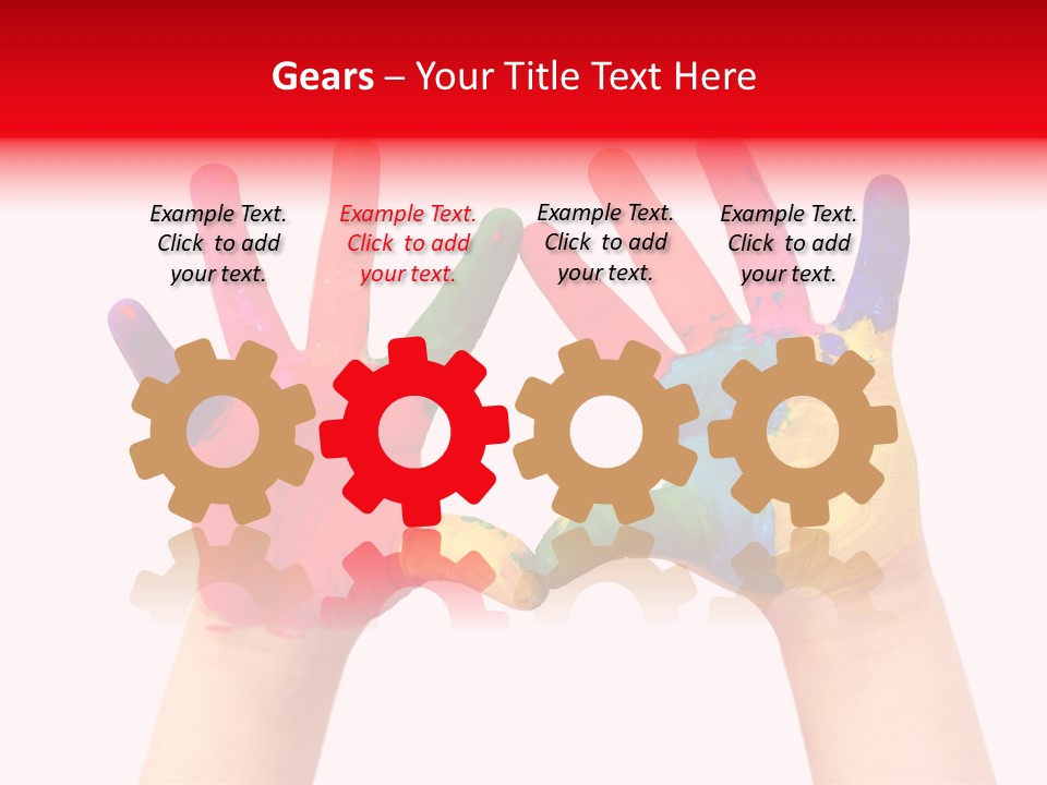 Craft Fingers Cute PowerPoint Template