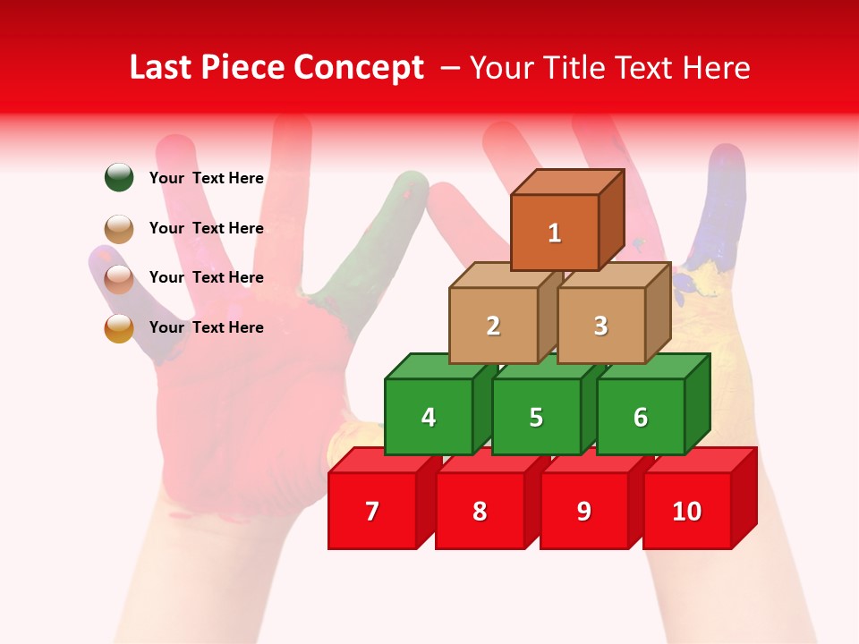 Craft Fingers Cute PowerPoint Template