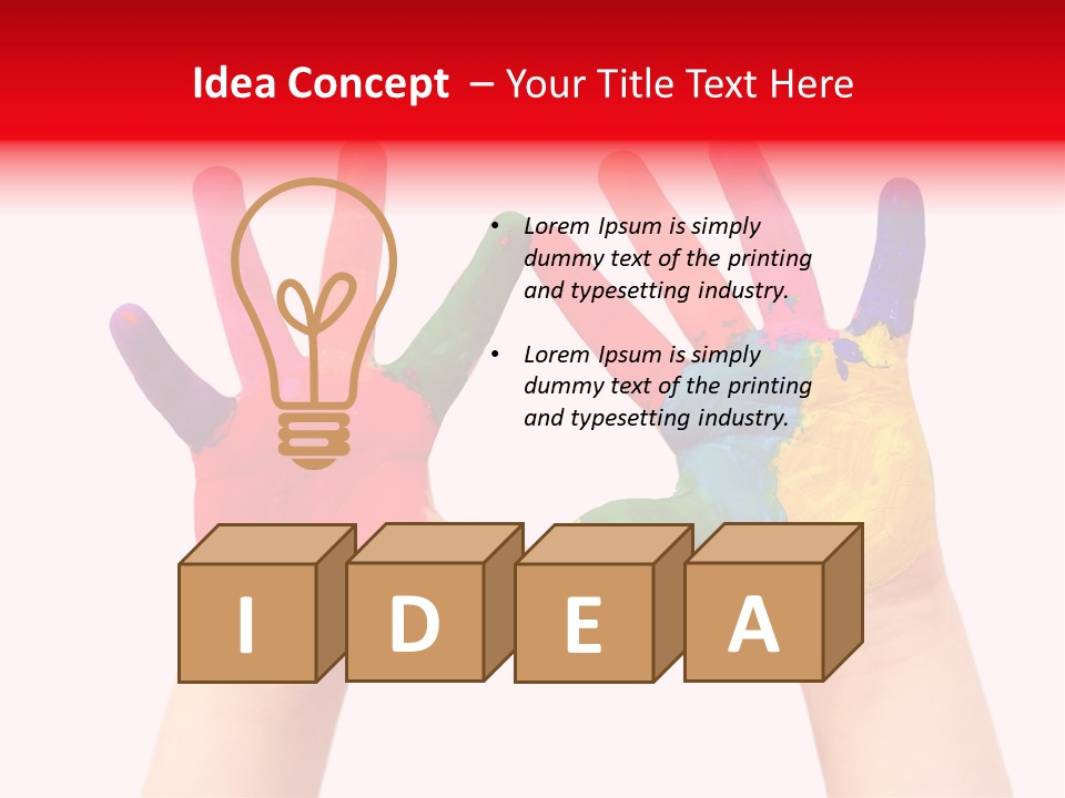 Craft Fingers Cute PowerPoint Template