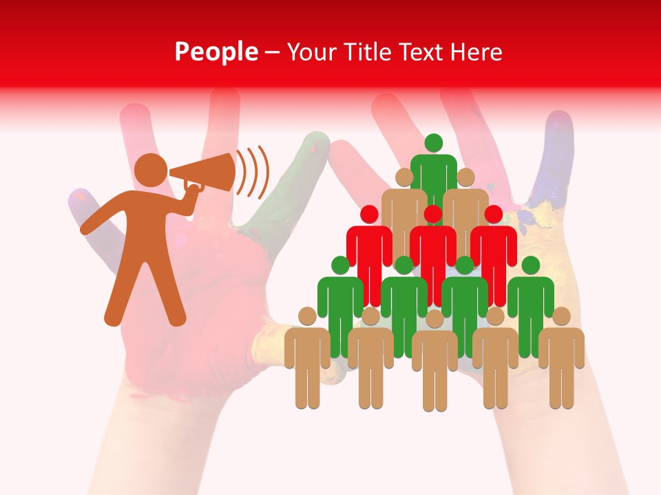 Craft Fingers Cute PowerPoint Template