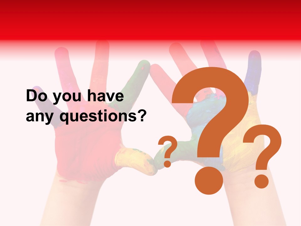 Craft Fingers Cute PowerPoint Template