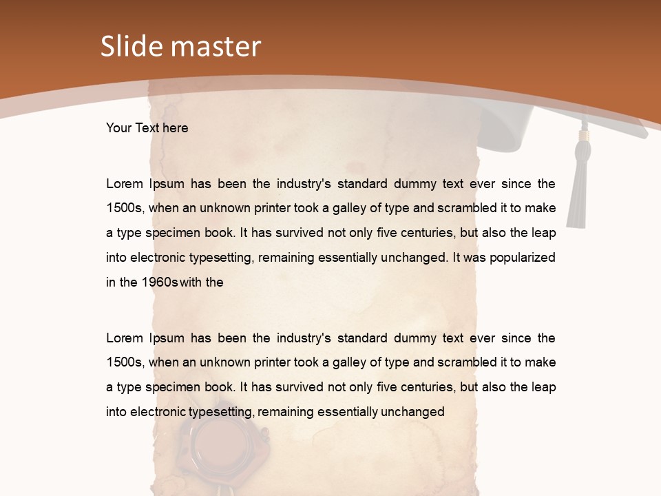 Declaration Holidays Cap PowerPoint Template