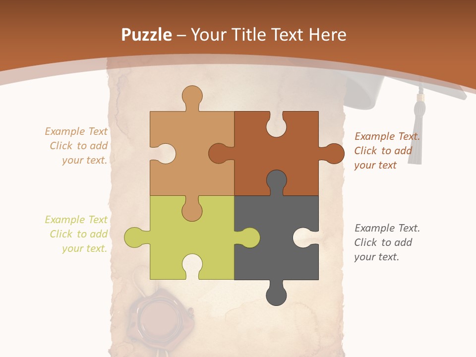 Declaration Holidays Cap PowerPoint Template