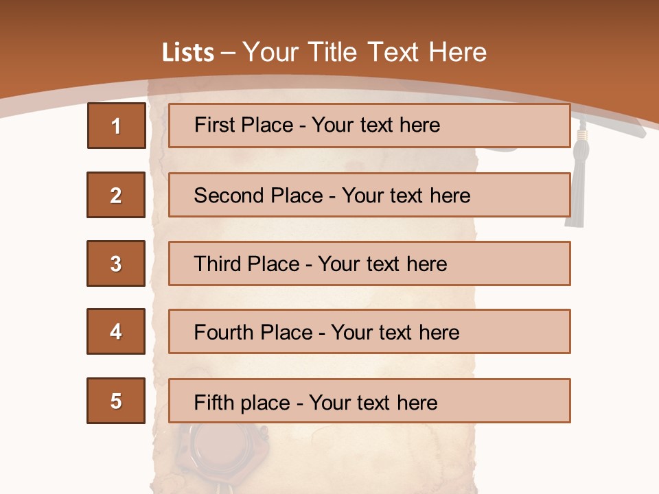 Declaration Holidays Cap PowerPoint Template