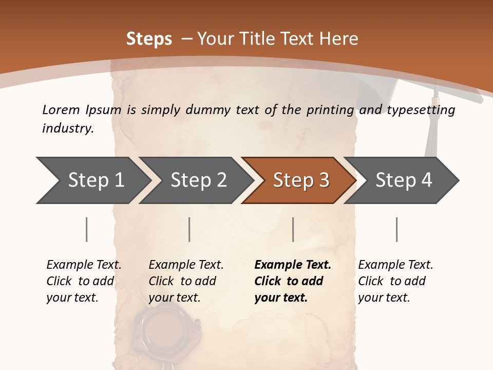 Declaration Holidays Cap PowerPoint Template