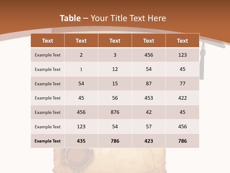 Declaration Holidays Cap PowerPoint Template