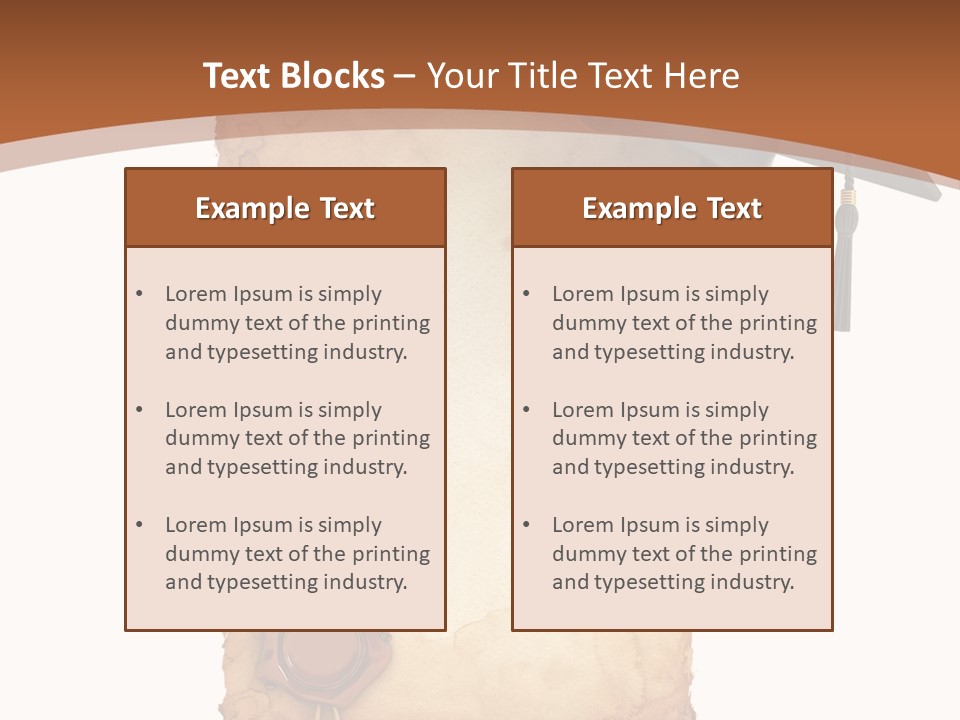 Declaration Holidays Cap PowerPoint Template