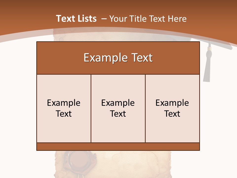 Declaration Holidays Cap PowerPoint Template