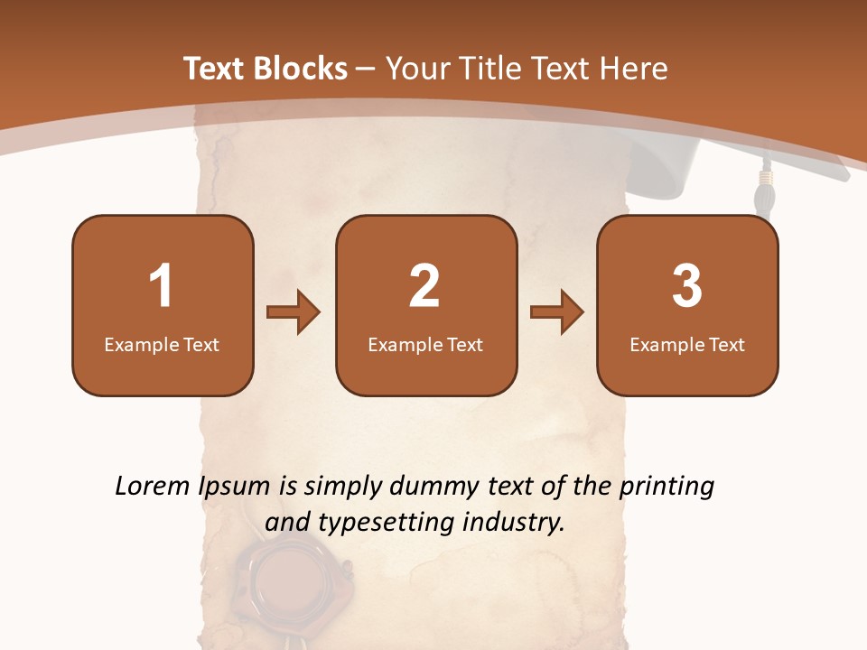 Declaration Holidays Cap PowerPoint Template