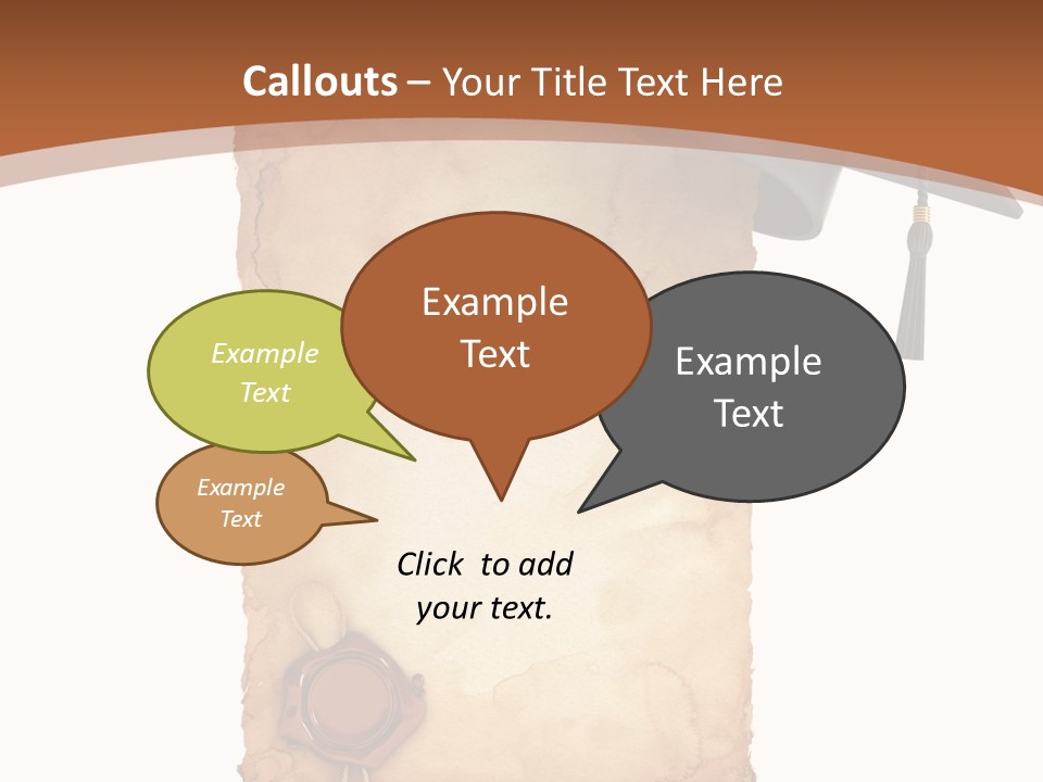 Declaration Holidays Cap PowerPoint Template