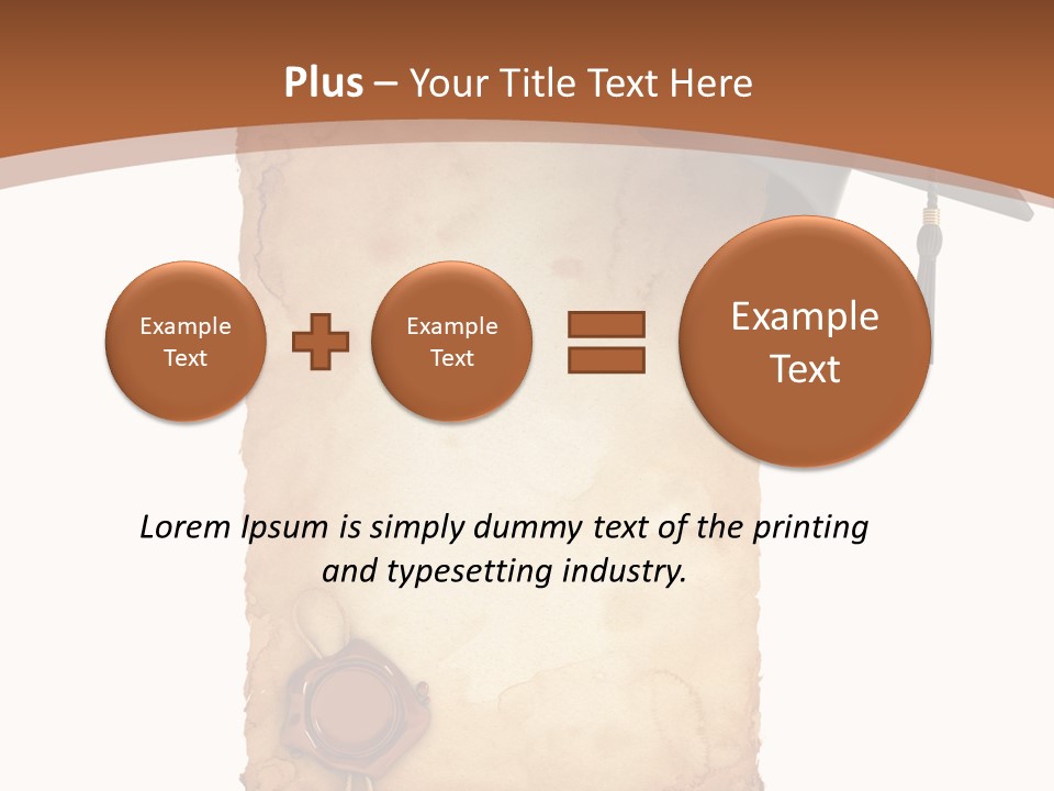Declaration Holidays Cap PowerPoint Template