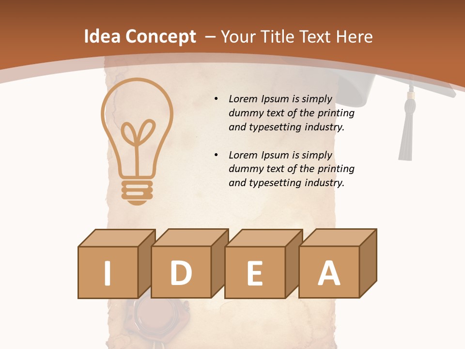 Declaration Holidays Cap PowerPoint Template