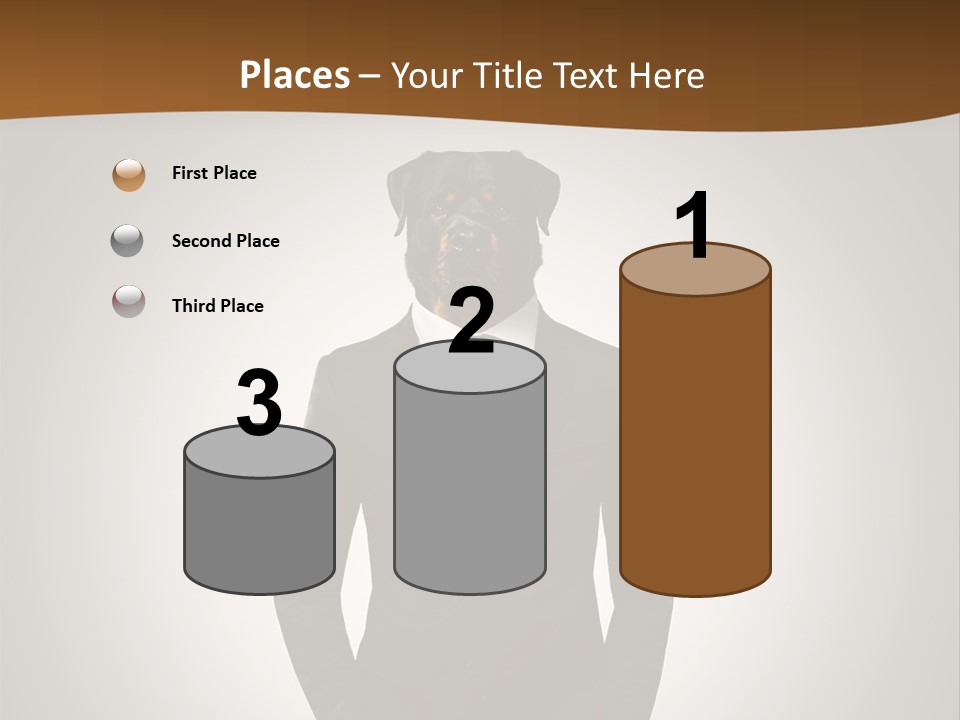 Coat Garment White PowerPoint Template