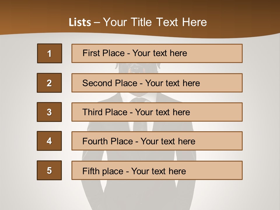 Coat Garment White PowerPoint Template
