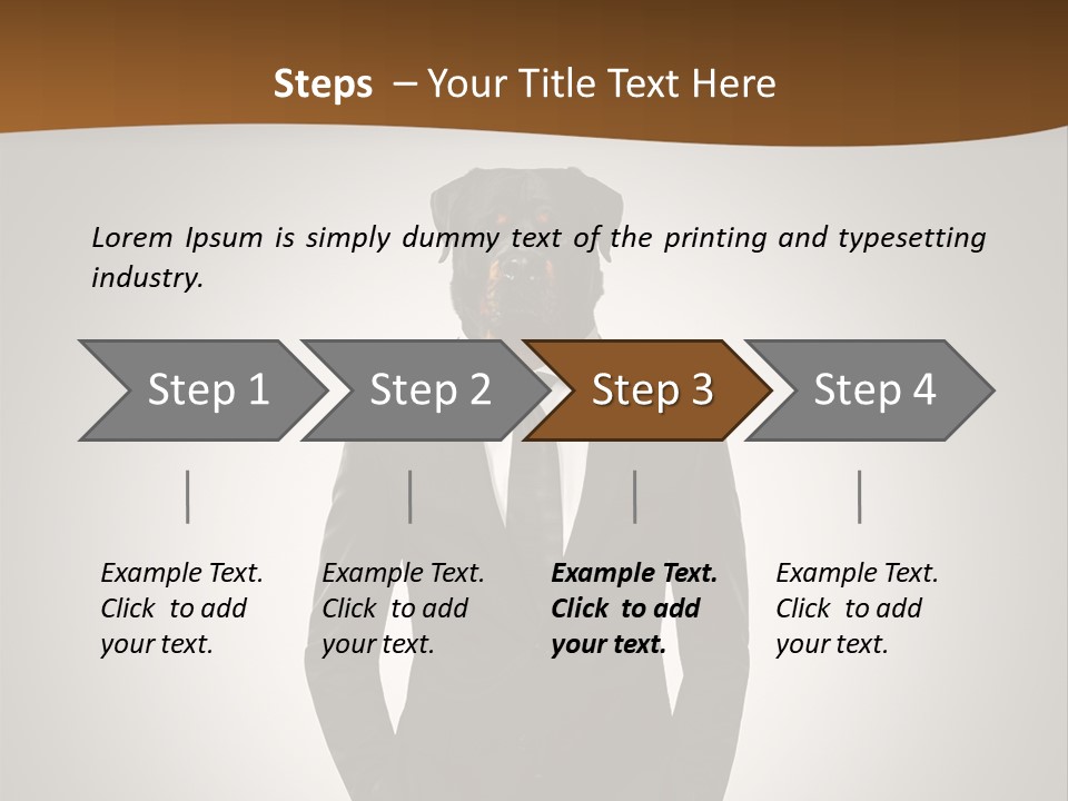 Coat Garment White PowerPoint Template