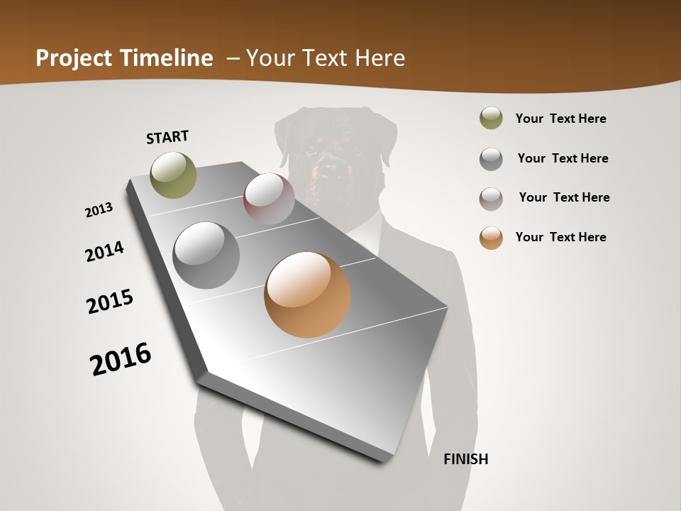 Coat Garment White PowerPoint Template