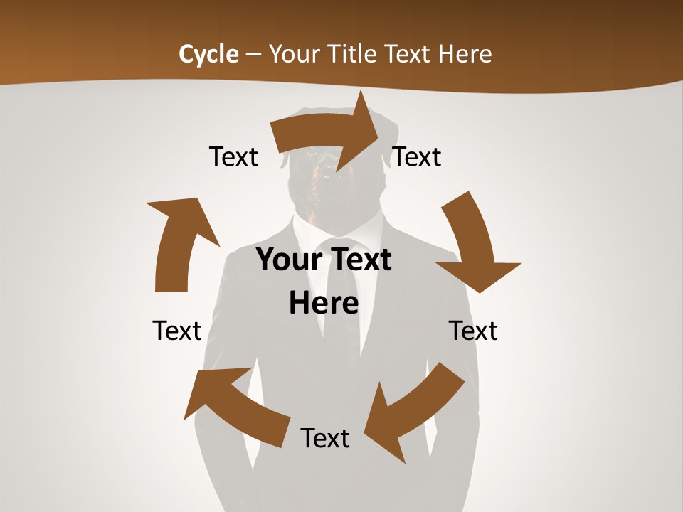 Coat Garment White PowerPoint Template