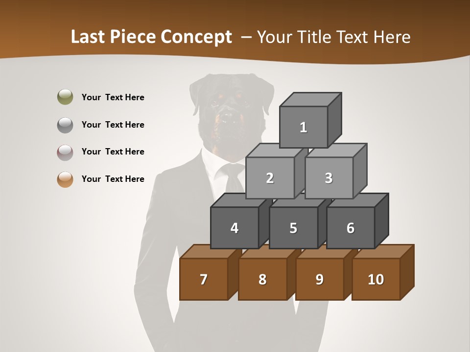 Coat Garment White PowerPoint Template