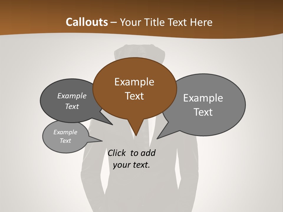 Coat Garment White PowerPoint Template