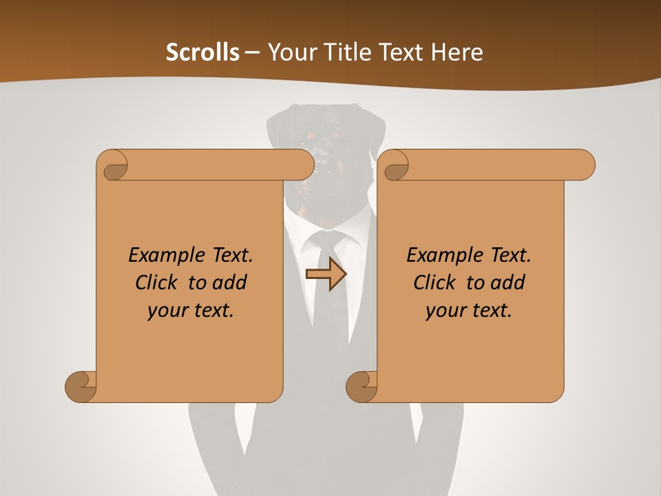 Coat Garment White PowerPoint Template