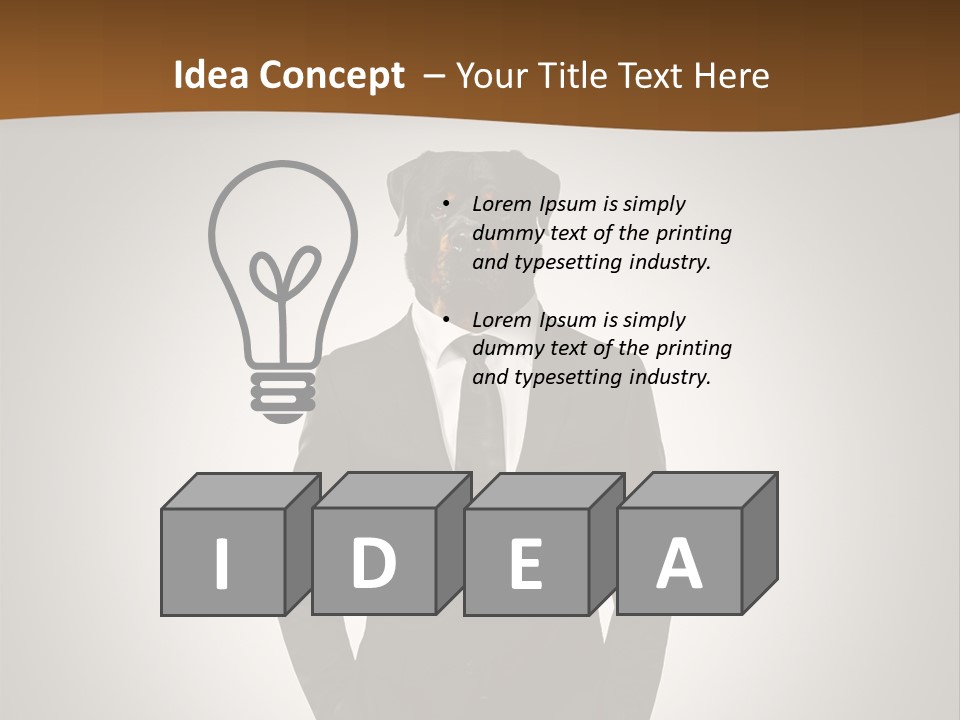 Coat Garment White PowerPoint Template