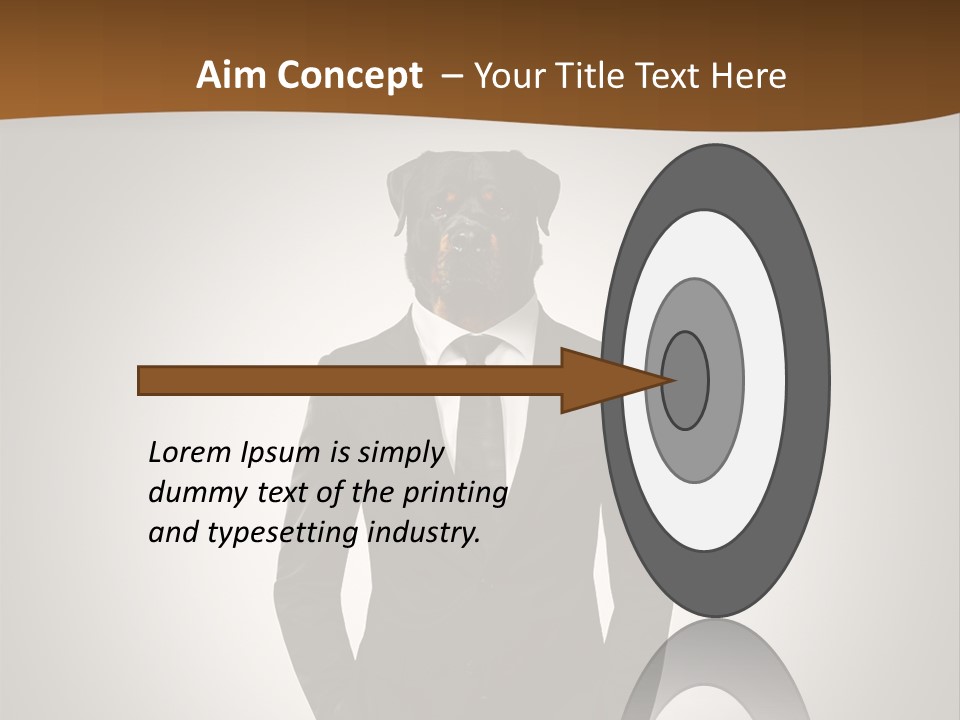 Coat Garment White PowerPoint Template